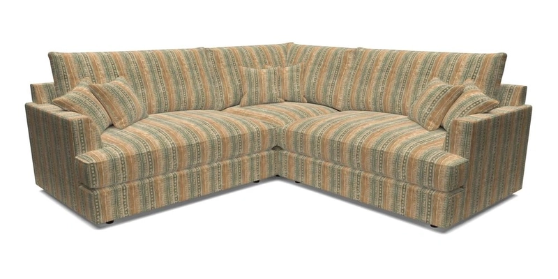 Slingsby Small Fitted Cover Corner Unit LHF & RHF in Two Tone Plain Biscuit.  Loose cover version available