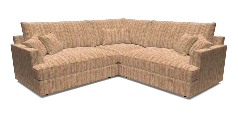 Slingsby Small Fitted Cover Corner Unit LHF & RHF in Two Tone Plain Biscuit.  Loose cover version available