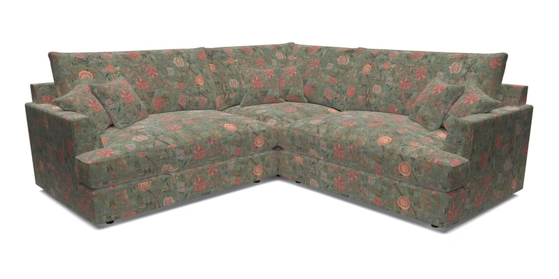 Slingsby Small Fitted Cover Corner Unit LHF & RHF in Two Tone Plain Biscuit.  Loose cover version available