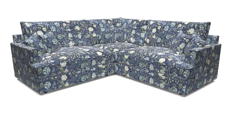 Slingsby Small Fitted Cover Corner Unit LHF & RHF in Two Tone Plain Biscuit.  Loose cover version available