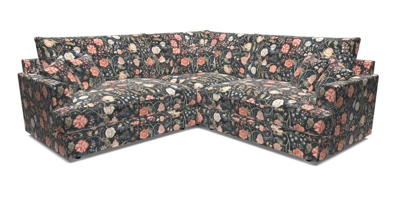 Slingsby Small Fitted Cover Corner Unit LHF & RHF in Two Tone Plain Biscuit.  Loose cover version available