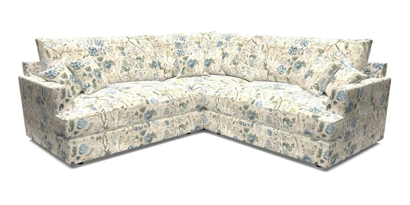 Slingsby Small Fitted Cover Corner Unit LHF & RHF in Two Tone Plain Biscuit.  Loose cover version available