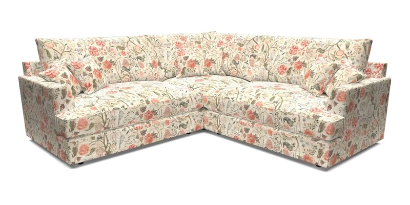 Slingsby Small Fitted Cover Corner Unit LHF & RHF in Two Tone Plain Biscuit.  Loose cover version available