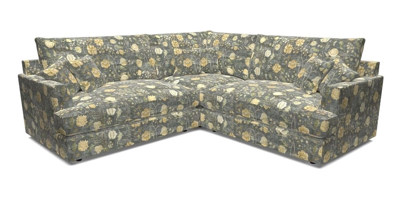 Slingsby Small Fitted Cover Corner Unit LHF & RHF in Two Tone Plain Biscuit.  Loose cover version available