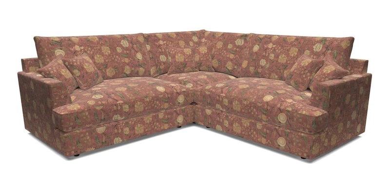 Slingsby Small Fitted Cover Corner Unit LHF & RHF in Two Tone Plain Biscuit.  Loose cover version available