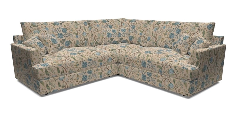 Slingsby Small Fitted Cover Corner Unit LHF & RHF in Two Tone Plain Biscuit.  Loose cover version available