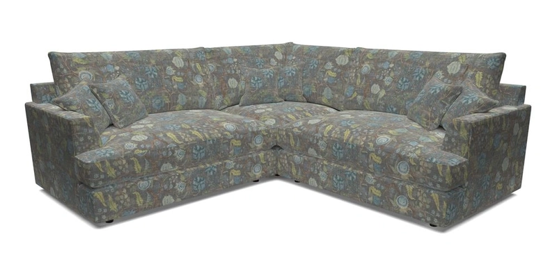 Slingsby Small Fitted Cover Corner Unit LHF & RHF in Two Tone Plain Biscuit.  Loose cover version available