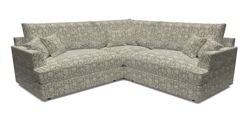 Slingsby Small Fitted Cover Corner Unit LHF & RHF in Two Tone Plain Biscuit.  Loose cover version available