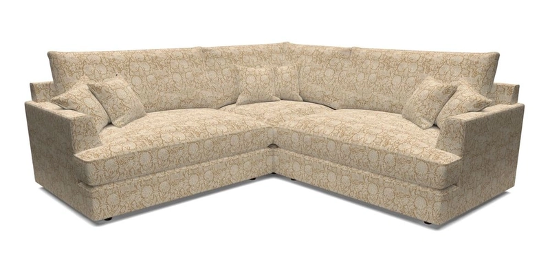 Slingsby Small Fitted Cover Corner Unit LHF & RHF in Two Tone Plain Biscuit.  Loose cover version available