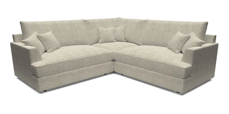 Slingsby Small Fitted Cover Corner Unit LHF & RHF in Two Tone Plain Biscuit.  Loose cover version available