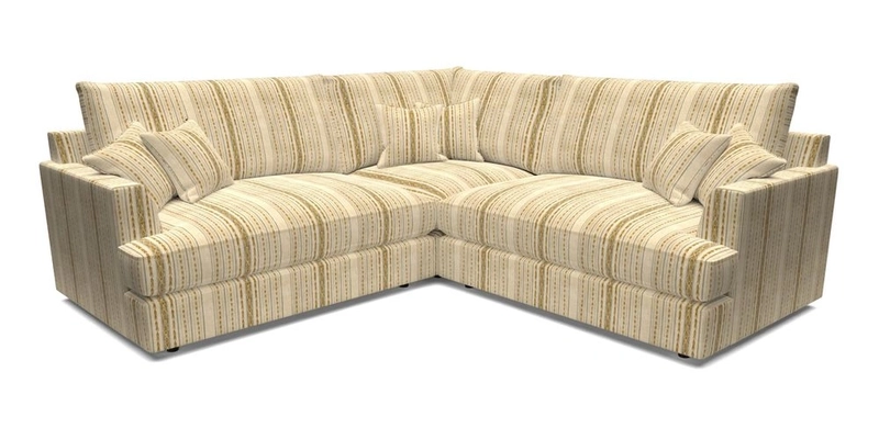 Slingsby Small Fitted Cover Corner Unit LHF & RHF in Two Tone Plain Biscuit.  Loose cover version available