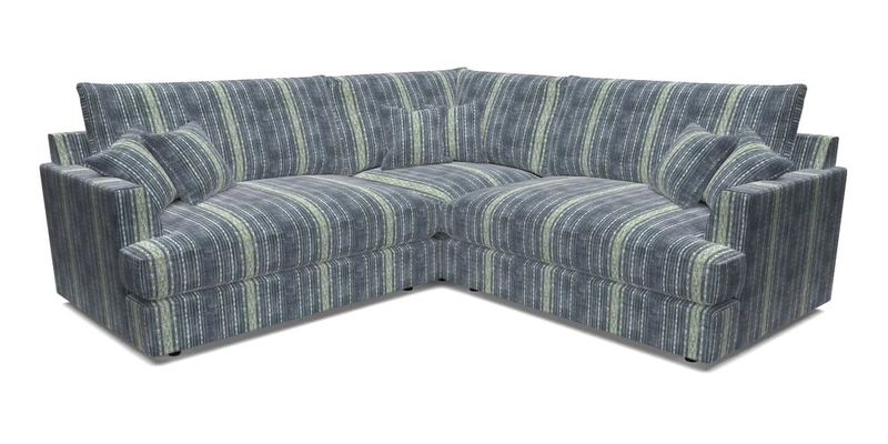 Slingsby Small Fitted Cover Corner Unit LHF & RHF in Two Tone Plain Biscuit.  Loose cover version available