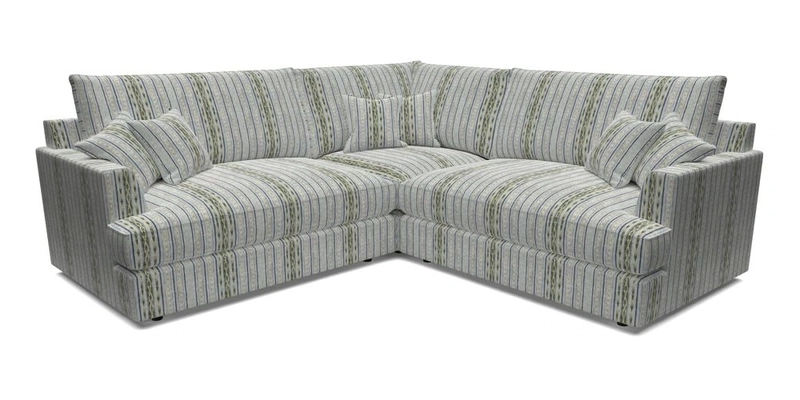 Slingsby Small Fitted Cover Corner Unit LHF & RHF in Two Tone Plain Biscuit.  Loose cover version available