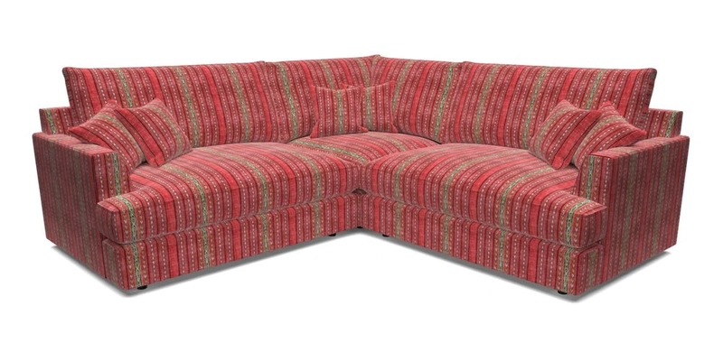 Slingsby Small Fitted Cover Corner Unit LHF & RHF in Two Tone Plain Biscuit.  Loose cover version available