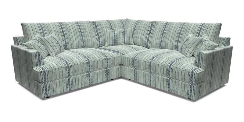 Slingsby Small Fitted Cover Corner Unit LHF & RHF in Two Tone Plain Biscuit.  Loose cover version available