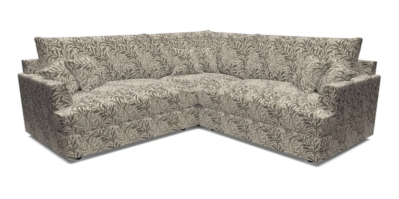 Slingsby Small Fitted Cover Corner Unit LHF & RHF in Two Tone Plain Biscuit.  Loose cover version available