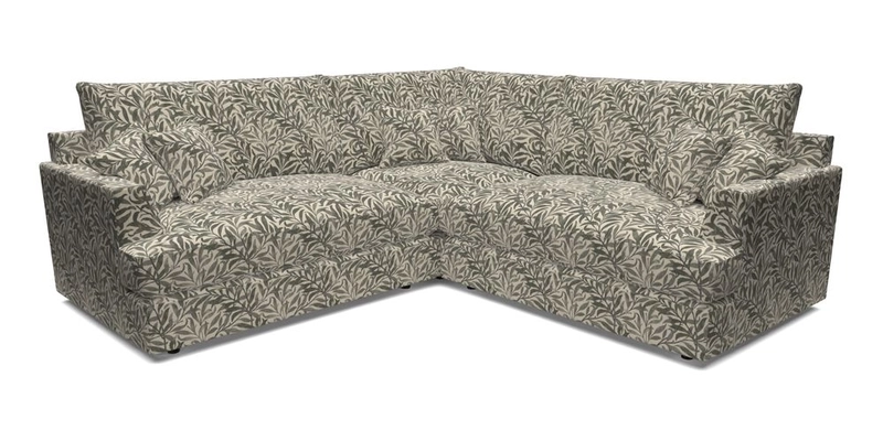 Slingsby Small Fitted Cover Corner Unit LHF & RHF in Two Tone Plain Biscuit.  Loose cover version available