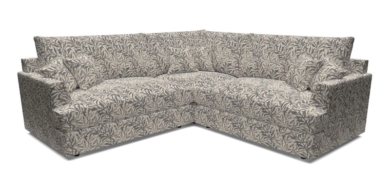 Slingsby Small Fitted Cover Corner Unit LHF & RHF in Two Tone Plain Biscuit.  Loose cover version available