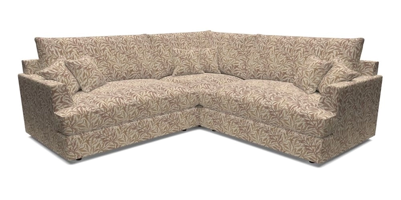 Slingsby Small Fitted Cover Corner Unit LHF & RHF in Two Tone Plain Biscuit.  Loose cover version available