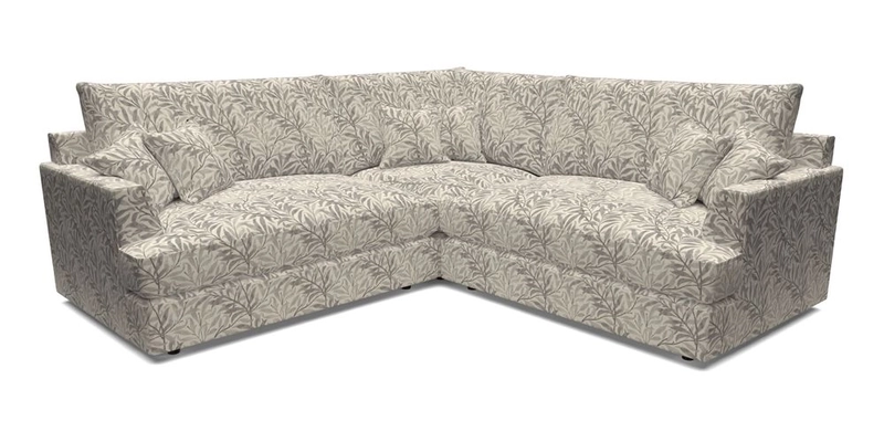 Slingsby Small Fitted Cover Corner Unit LHF & RHF in Two Tone Plain Biscuit.  Loose cover version available