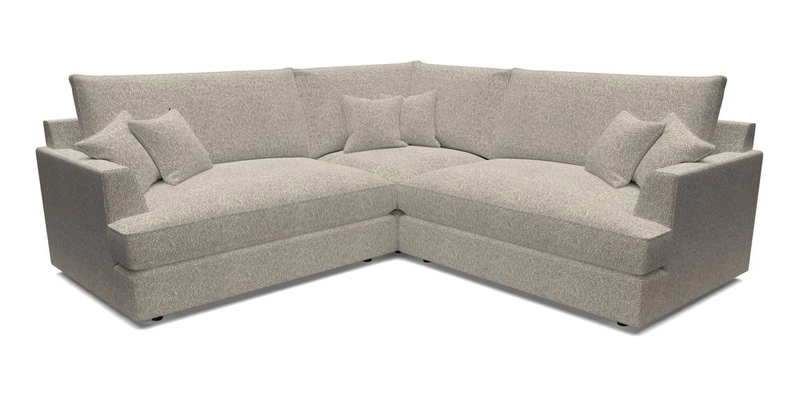 Slingsby Small Fitted Cover Corner Unit LHF & RHF in Two Tone Plain Biscuit.  Loose cover version available