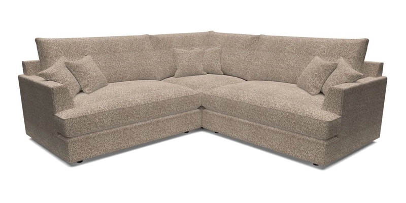 Slingsby Small Fitted Cover Corner Unit LHF & RHF in Two Tone Plain Biscuit.  Loose cover version available