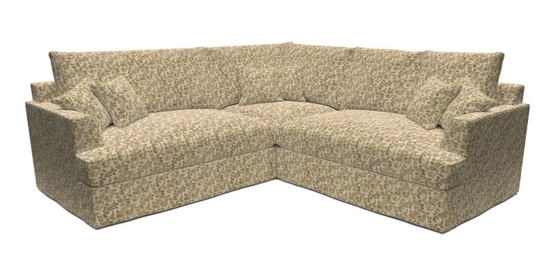 Slingsby Small Fitted Cover Corner Unit LHF & RHF in Two Tone Plain Biscuit.  Loose cover version available