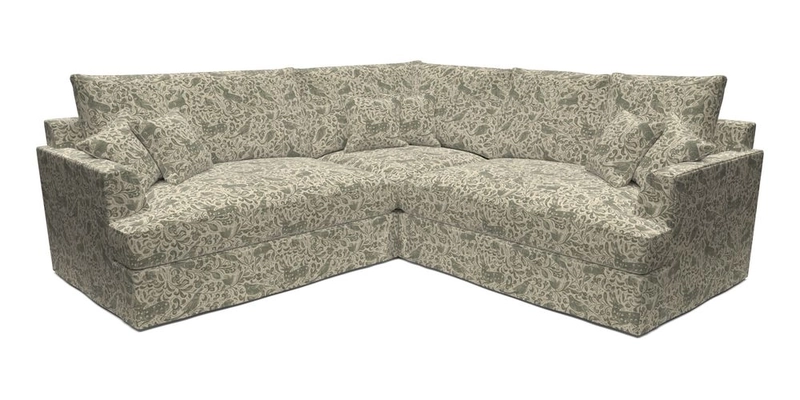 Slingsby Small Fitted Cover Corner Unit LHF & RHF in Two Tone Plain Biscuit.  Loose cover version available