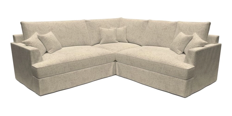 Slingsby Small Fitted Cover Corner Unit LHF & RHF in Two Tone Plain Biscuit.  Loose cover version available