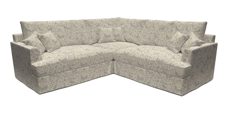 Slingsby Small Fitted Cover Corner Unit LHF & RHF in Two Tone Plain Biscuit.  Loose cover version available