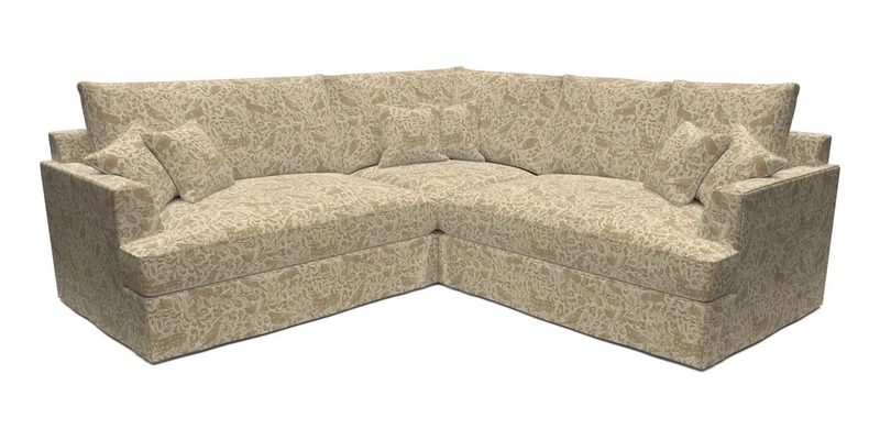 Slingsby Small Fitted Cover Corner Unit LHF & RHF in Two Tone Plain Biscuit.  Loose cover version available