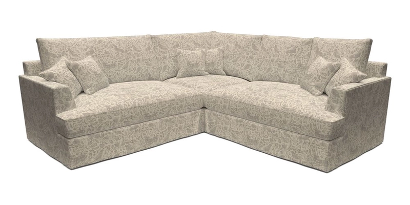 Slingsby Small Fitted Cover Corner Unit LHF & RHF in Two Tone Plain Biscuit.  Loose cover version available