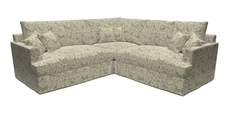 Slingsby Small Fitted Cover Corner Unit LHF & RHF in Two Tone Plain Biscuit.  Loose cover version available