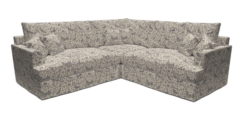 Slingsby Small Fitted Cover Corner Unit LHF & RHF in Two Tone Plain Biscuit.  Loose cover version available