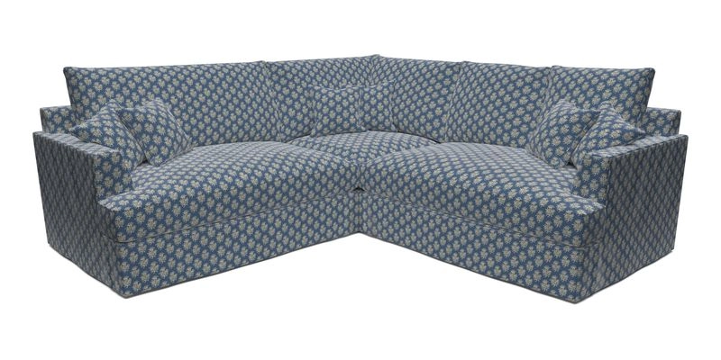 Slingsby Small Fitted Cover Corner Unit LHF & RHF in Two Tone Plain Biscuit.  Loose cover version available