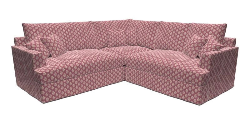 Slingsby Small Fitted Cover Corner Unit LHF & RHF in Two Tone Plain Biscuit.  Loose cover version available