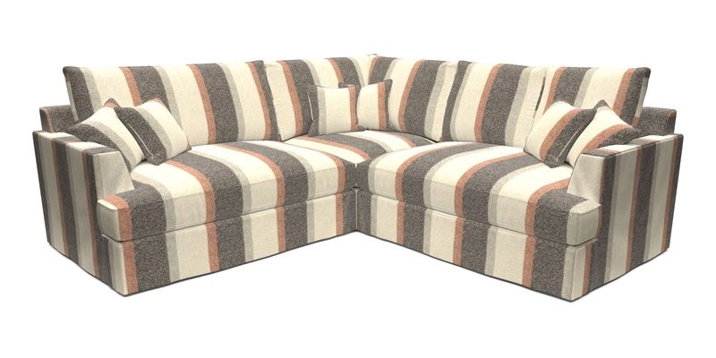 Slingsby Small Fitted Cover Corner Unit LHF & RHF in Two Tone Plain Biscuit.  Loose cover version available