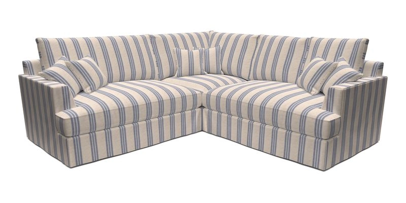 Slingsby Small Fitted Cover Corner Unit LHF & RHF in Two Tone Plain Biscuit.  Loose cover version available