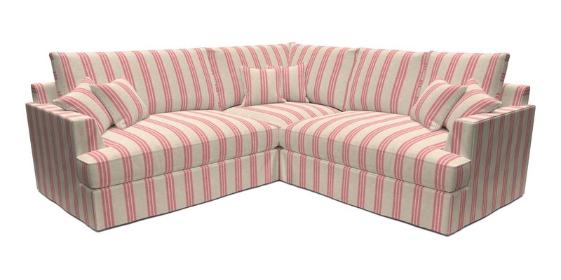 Slingsby Small Fitted Cover Corner Unit LHF & RHF in Two Tone Plain Biscuit.  Loose cover version available