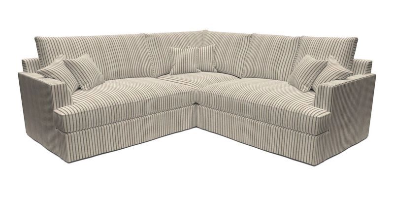 Slingsby Small Fitted Cover Corner Unit LHF & RHF in Two Tone Plain Biscuit.  Loose cover version available