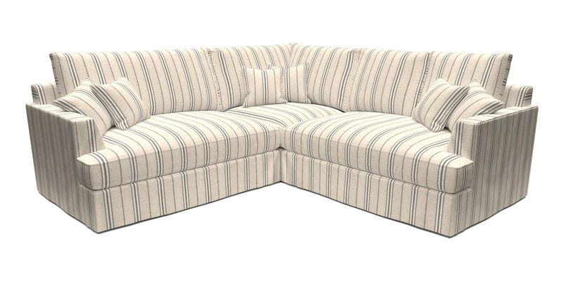 Slingsby Small Fitted Cover Corner Unit LHF & RHF in Two Tone Plain Biscuit.  Loose cover version available