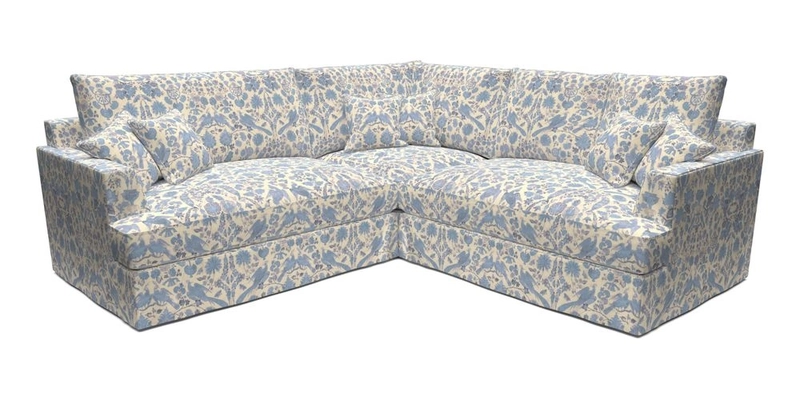 Slingsby Small Fitted Cover Corner Unit LHF & RHF in Two Tone Plain Biscuit.  Loose cover version available