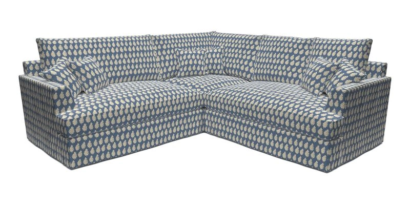 Slingsby Small Fitted Cover Corner Unit LHF & RHF in Two Tone Plain Biscuit.  Loose cover version available