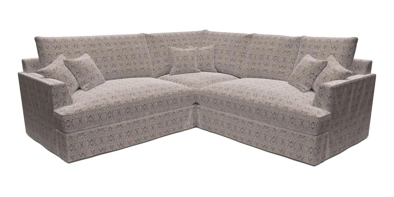 Slingsby Small Fitted Cover Corner Unit LHF & RHF in Two Tone Plain Biscuit.  Loose cover version available