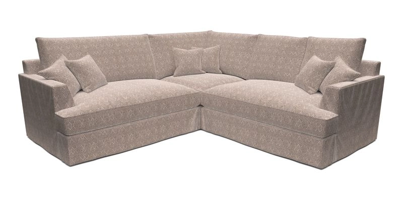 Slingsby Small Fitted Cover Corner Unit LHF & RHF in Two Tone Plain Biscuit.  Loose cover version available