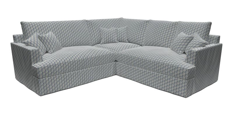 Slingsby Small Fitted Cover Corner Unit LHF & RHF in Two Tone Plain Biscuit.  Loose cover version available