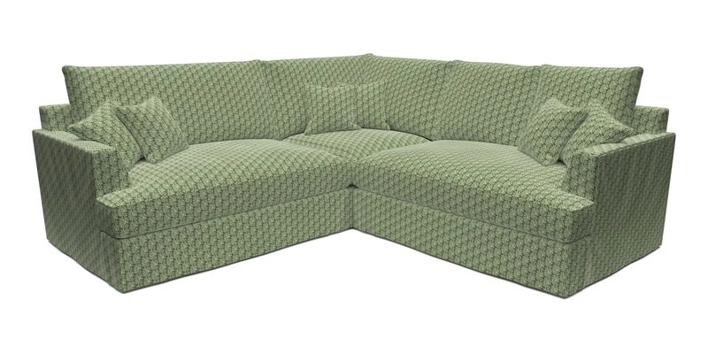 Slingsby Small Fitted Cover Corner Unit LHF & RHF in Two Tone Plain Biscuit.  Loose cover version available