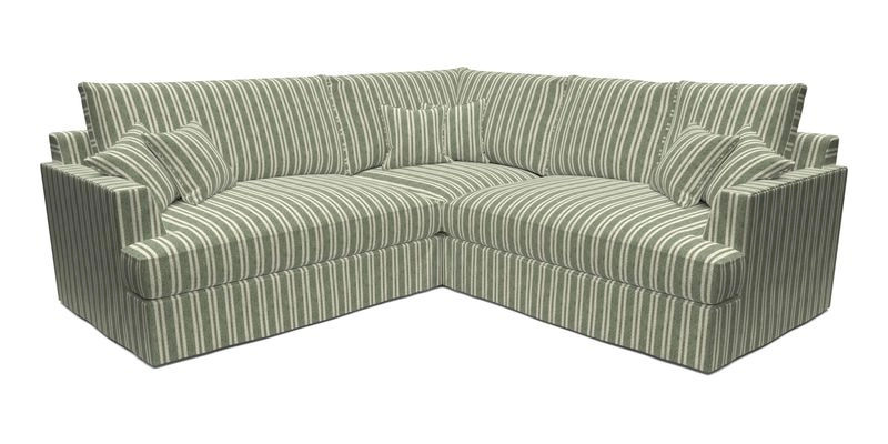 Slingsby Small Fitted Cover Corner Unit LHF & RHF in Two Tone Plain Biscuit.  Loose cover version available