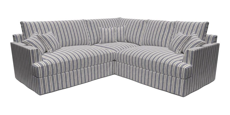 Slingsby Small Fitted Cover Corner Unit LHF & RHF in Two Tone Plain Biscuit.  Loose cover version available