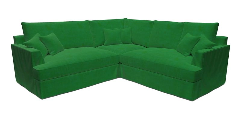 Slingsby Small Fitted Cover Corner Unit LHF & RHF in Two Tone Plain Biscuit.  Loose cover version available